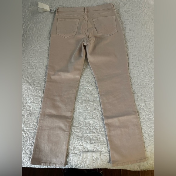 NWT MOTHER Denim The Dazzler Hover- Date Night (pale peach) size 33 - Picture 4 of 11